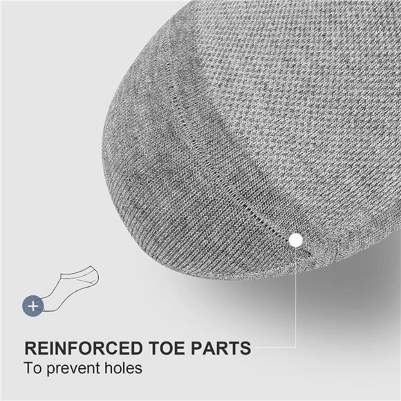 8 Pair No Show Men Socks, Low Cut Ankle Sock Men Short Socks Casual Cotton Socks - Picture 7 of 7